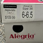 Alegria  Asha Black Crackle Black Leather Sandals Size 36‎ Photo 10