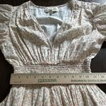 Cleobella  Sadie Mini Dress Women Small Peach Floral Ruffle 100% Cotton Photo 9