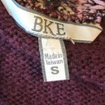 BKE  Size Small Crochet Open Front Cardigan Sweater Combination Deep Burg… Photo 4