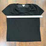 Jaclyn Smith COLLECTION, silver glitter, black short sleeve top, plus size XXL Photo 5