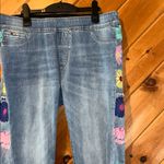 Coco + Carmen OMG Skinny Capri Jeans with Floral Side Embroidery Photo 4