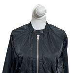 Free People  Black Midnight Bomber Jacket Long Sleeves Cropped Women’s Size XS Photo 1