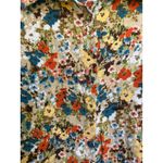 J.Jill Floral Button Down Shirt Top Womens Blouse Long Sleeve Multicolor Size 3X Photo 3