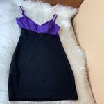 Silence + Noise Purple & Black Flutter Collar BodyCon Dress Size XS Photo 10