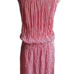 Alquema Red Stripe Sleeveless Dropwaist Crinkle Dress Size 2/ Medium / Large Photo 3