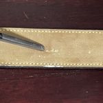 Pierre Balmain Paris Leather Belt Made in France Green Photo 6