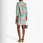 SALONI TILLY SHIRT DRESS COTTON POPLIN DRESS SUMMER CONFETTI Blue Size 4 Photo 2