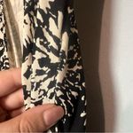 Diane Von Furstenberg  Vintage DVF Wrap Dress Silk Floral Black Cream Size 8 Photo 4