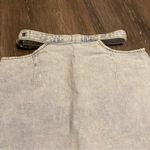 We Wore What Light Wash Cut Out Mini Denim Skirt Size XS Photo 2