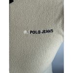 RL Polo Jeans Co Fleece Vest Tan Zip Up Stand Collar Women's Medium Photo 3