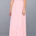 Donna Morgan  Pink Long Chiffon Dress Size 6 (fits size 2) Photo 0