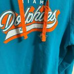 Fanatics  Aqua Miami Dolphins NFL First Contact Raglan Pullover Hoodie- Size XL Photo 4