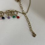R.J Graziano Colorful Pendent Gemstone Necklace Gold Tone 16” Photo 2