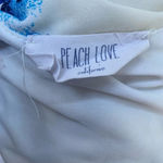 Peach Love California floral tunic size small Photo 4