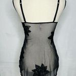 Victoria's Secret Victoria’s Secret Black Fishnet Mesh Floral Lace Chemise Lingerie Sexy Sz 34B Photo 8