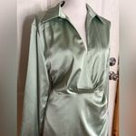 Cider Dirty Martini Long Sleeve Mini Dress - Pale Green NWT (M) Photo 2