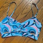 NWOT Mott 50 x Maisonette Chloe Bikini Top Elizabeth Rachel Print Photo 0