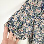 Sandro  Silk Floral Retro Collared Shirt Dress Photo 5