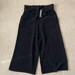 The Limited NEW Black Wide Leg Culottes High Rise Work Pants Black Sz 4 Stretch NWT Photo 0