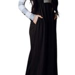 Simple Addiction Boutique White Blockin Around Maxi Dress Buffalo Plaid XXL Black Photo 0