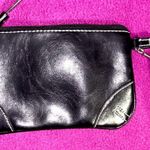 Chic Black Leather Wristlet Photo 1
