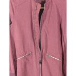 Lulus Jacket Woman's XS Rio Grande Burgundy Longline Bomber Lightweight Photo 3