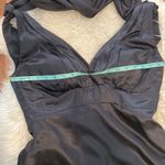 Belsoie Black Satin Maxi Bridesmaid Dress EUC Sz 14 Sleeveless Polyester Photo 8