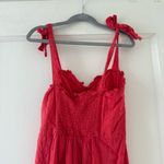 NSR Red Sleeveless Sweetheart Neckline Midi Dress with Tie Straps size XSmall Photo 3