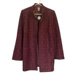 Chico's NEW  Womens Burgundy & Gold Structured Blazer Jacket‎ size small Workwear Photo 1