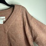 H&M Wool Alpaca Blend V-neck Pullover Sweater tan pink Size S Photo 3