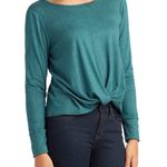 BCX ‎ Juniors Size XL Hunter Green Boat Neck Twist Hem Sweater New With Tags Photo 5