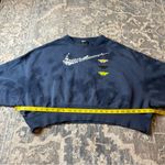Nike Women's Navy Graphic Crewneck Sweater Photo 6