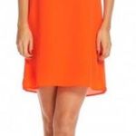 Skies Are Blue Bright Orange Shift Dress Photo 0