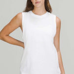 Lululemon Women’s  All Yours Organic Tank White Tank Top Medium 10 Pima Cotton Photo 0