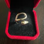 Gorgeous Golden Embellished Ring Size 7 Gold Photo 1