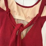 Kona Sol  Red Textured One Piece‎ Swimsuit Size Small Photo 3
