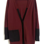 Akris Punto  Two Tone Wool Cardigan Size 14 Photo 0