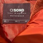 Ci Sono Los Angeles Burnt Orange Quilted Puffer Jacket Size Small Photo 6