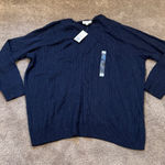 kim rogers  Speckled Cable Knit Sweater SIZE 2X Photo 0