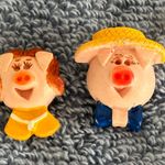 Two Adorable Pigs Mr & Mrs Pig Pins Brooches Pin Brooch Multiple Photo 0