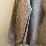 Vigoss Sweater Cable Knit Crew Neck Cozy Sweater w/ Balloon Sleeves Sz XL EUC Photo 4