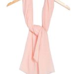 BCBG Women’s Pink Oversized Pleated Wrap Scarf NWT Photo 5