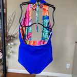 Mara Hoffman  floral one piece bathing suit "Flora" Halter size‎ S Photo 13