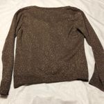 Loft  Brown Glitter Cardigan M Photo 6