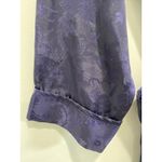 Victoria's Secret  Vintage Gold Label Blue Floral Embossed Satin Belted Robe P S Photo 2