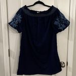 BeachLunchLounge  women’s tunic large embroidered puff sleeves Photo 0