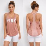 Vintage Y2K Victoria's Secret PINK Super Soft Tank Top Pink Racerback Mesh Sz S Photo 1