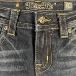 Miss Me Signature Rise Skinny Jeans Dark Wash Gold Cross Pocket JP592652 Size 28 Photo 11