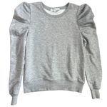 Rebecca Minkoff Janine Puffed Shoulder Heather Gray Sweatershirt Size XS Photo 5