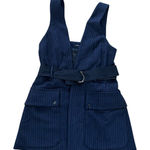 Marissa Webb Navy Pinstripe Vest Blazer Dress Sz M Blue Size M Photo 0